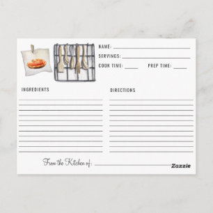 Carte Postale Recettes préférées de Thanksgiving Friendsgiving