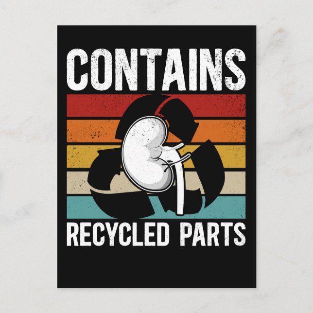 Carte Postale Receveur d'organe Greffe de rein mignon (Devant)