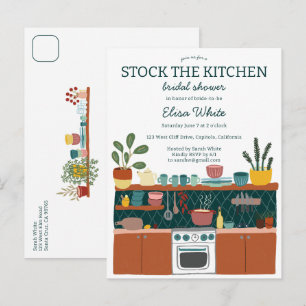 Carte Postale RECHARGEZ LA CUISINE Invitation pour une fête de m