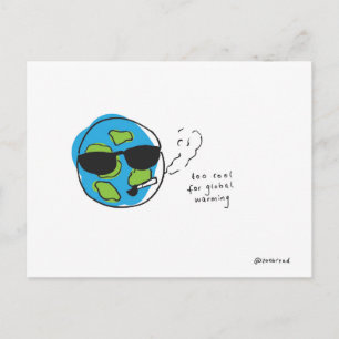 Carte postale réchauffement climatique