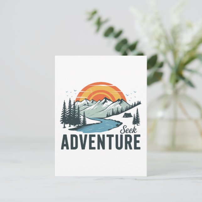 Carte Postale Recherche d'aventure - Nature Adventure (Debout devant)
