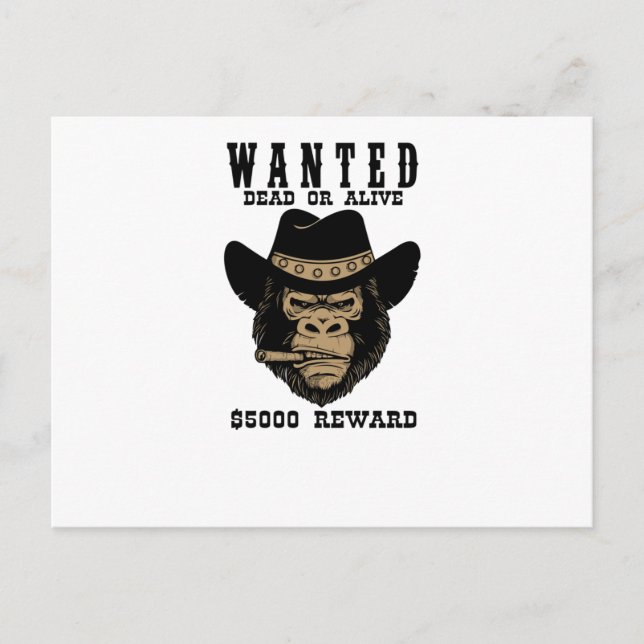 Carte Postale Recherché mort ou vivant (Devant)