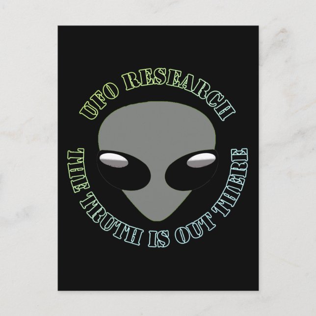 Carte Postale Recherche UFO, La Vérité Est Là (Devant)