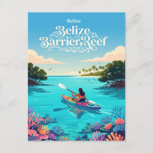 Carte Postale Récif barrière du Belize
