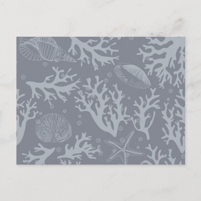 Carte Postale Récif de corail de style hipster (Devant)