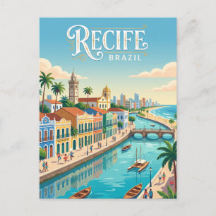 Carte Postale Recife, Brésil