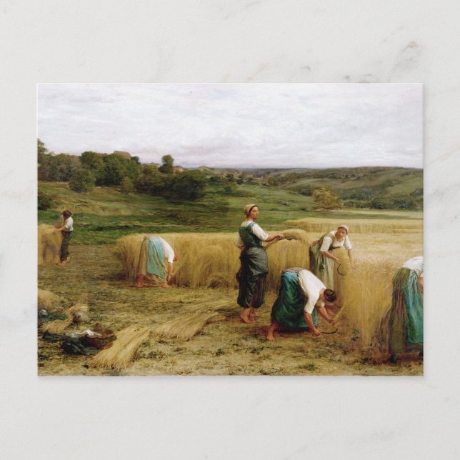 Carte Postale Récolte, 1874 (Devant)