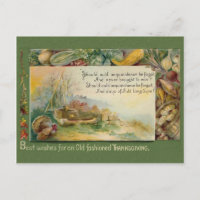 Récolte vintage Auld Lang Syne Thanksgiving