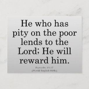 Carte Postale Récompensé pour les proverbes de service 19-17