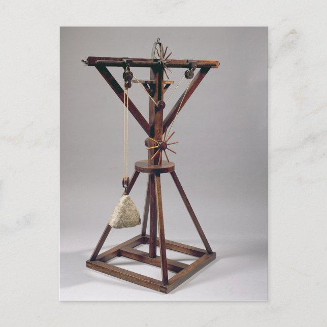 Carte Postale Reconstruction du design de da Vinci (Devant)