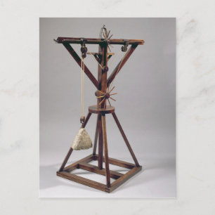 Carte Postale Reconstruction du design de da Vinci