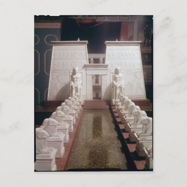Carte Postale Reconstruction du Grand Temple d'Amon, (Devant)