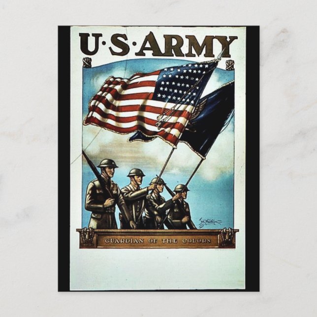 Carte Postale Recrutement de l'armée 2ème guerre mondiale (Devant)