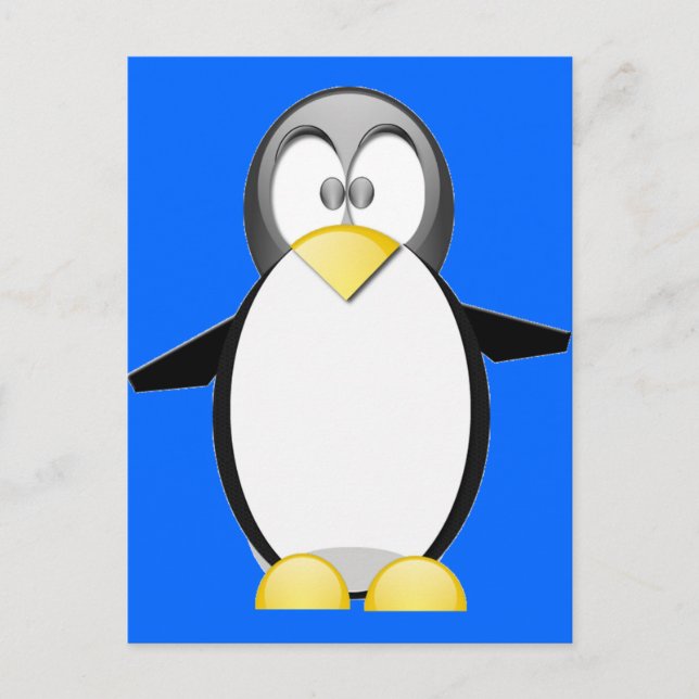 Carte Postale Récupérer Un Penquin (Devant)