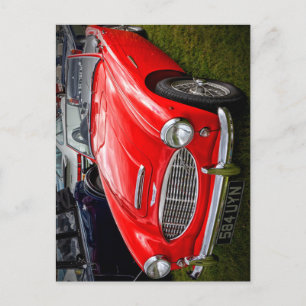 Carte Postale Red Austin Healey 3000 voiture de sport classique