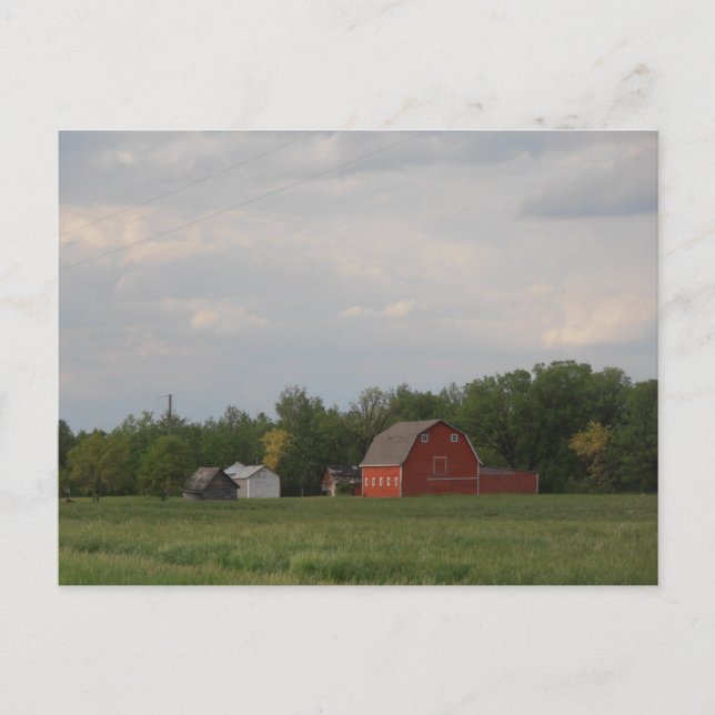 Carte postale Red Barn (Devant)