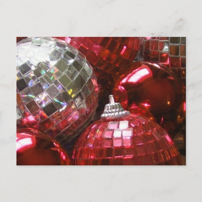 Carte postale Red Baubles (Devant)