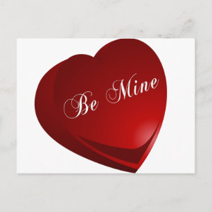 Carte Postale Red Be Mon Coeur