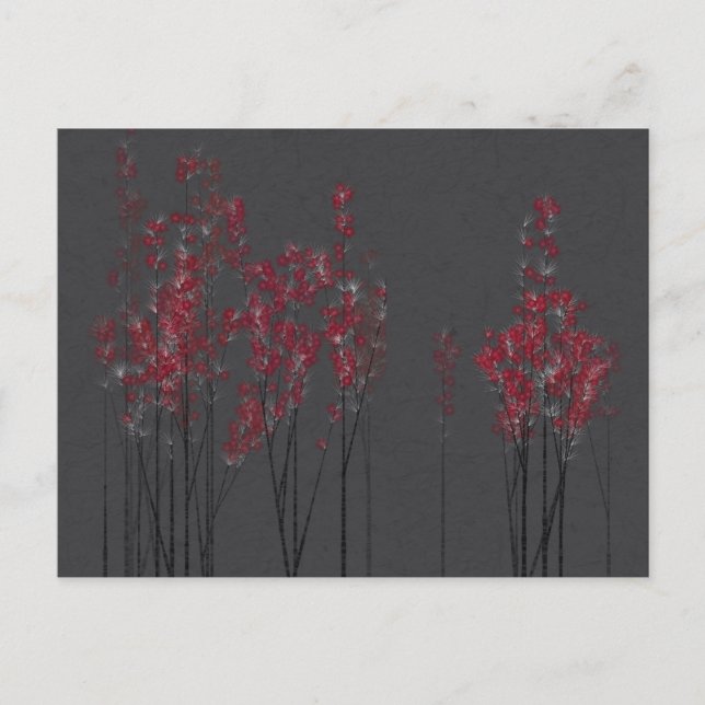 Carte postale Red Blossom Forest (Devant)
