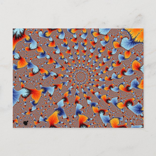 Carte postale Red Blue Flames (Devant)