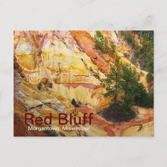 Carte Postale Red Bluff sur l'autoroute 587 (Devant)