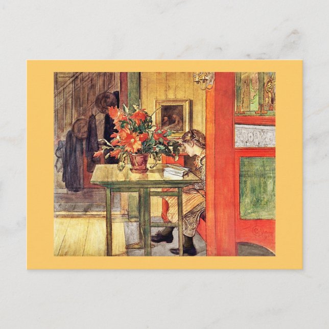 Carte Postale Red Cactus et Lisbeth Lecture (Devant)