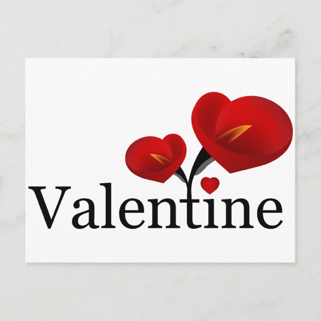 Carte postale Red Cally Lilly Valentine (Devant)