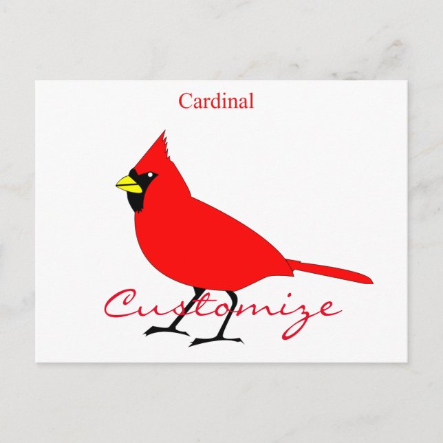 Carte Postale Red Cardinal Bird Thunder_Cove (Devant)
