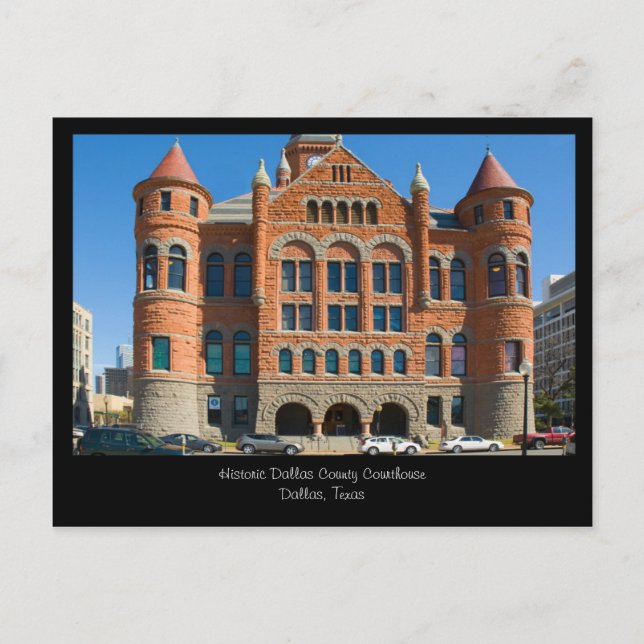 Carte postale Red Courthouse Downtown Dallas Texas (Devant)