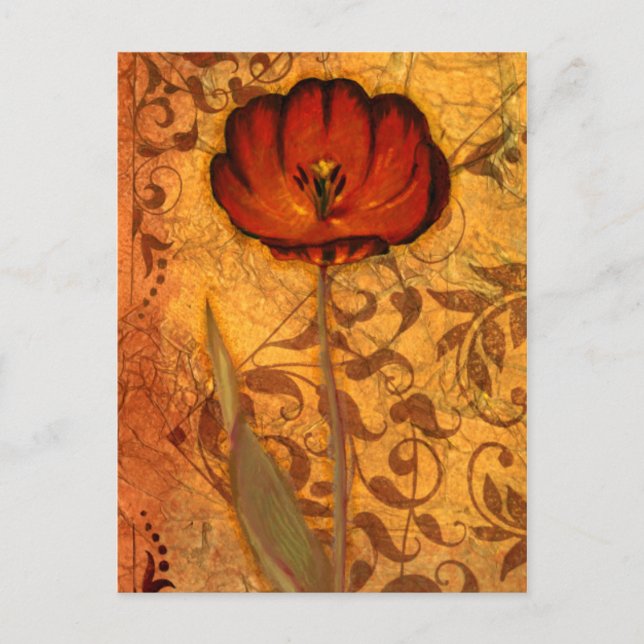 Carte Postale Red Flowers (Devant)