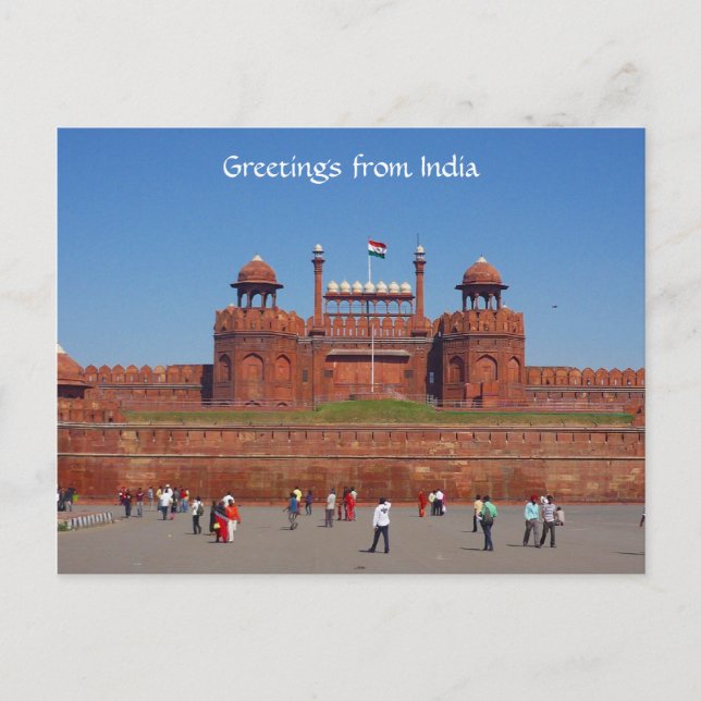 Carte Postale red fort delhi (Devant)