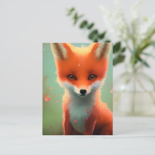 Carte postale Red Fox adorable