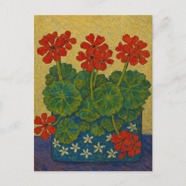Carte postale Red Geranium (Devant)