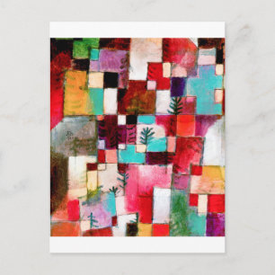 Carte Postale Red Green et Violet, Paul Klee