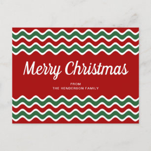 Carte Postale Red Green Stirpes Joyeux Noël