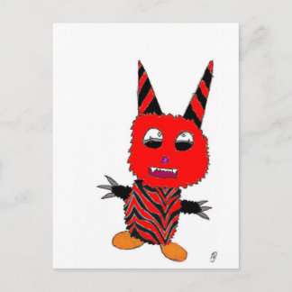 Carte Postale Red gremlin