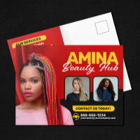 Red Hair & Beauty Salon Braider Hairstylist Wigs