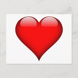 Carte Postale Red Heart Love