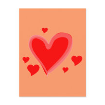 Red Hearts Peace Love Destiny