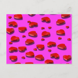 Carte Postale Red Heats 3D