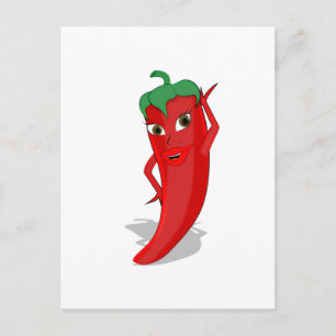 Carte Postale Red Hot Pepper Diva