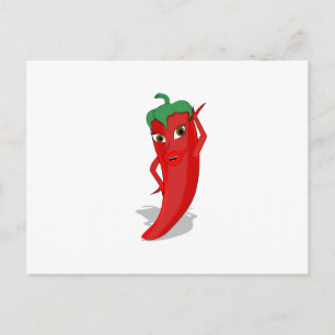 Carte Postale Red Hot Pepper Diva