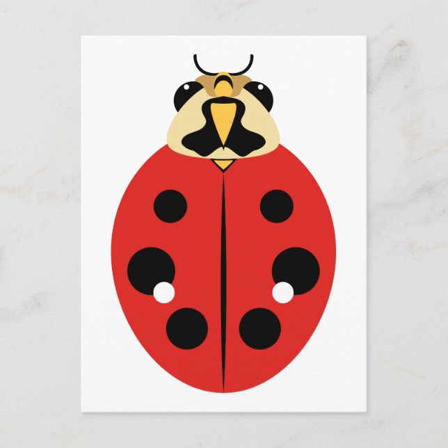 Carte Postale Red Ladybug Beetle (Devant)