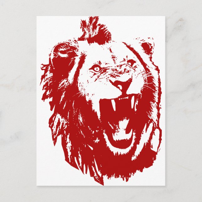 Carte Postale Red Lion King (Devant)