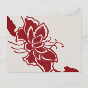 Carte postale Red Lotus Flower