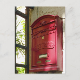 Carte Postale Red Mailbox