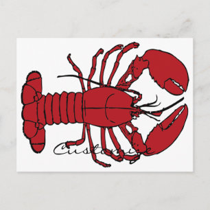 Carte Postale Red Maine Lobster Thunder_Cove