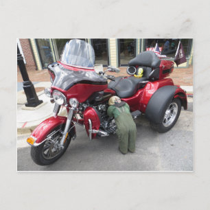 Carte Postale Red Motor Trike