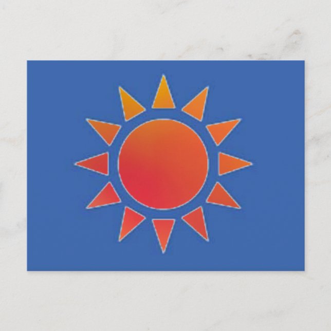 Carte postale Red Orange Sun (Devant)