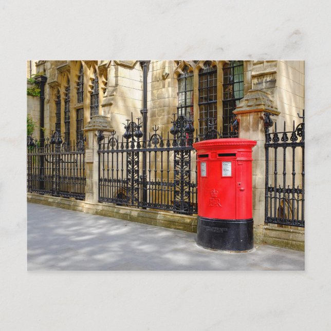 Carte Postale Red Post Box, Westminster, Londres, Royaume-Uni (Devant)